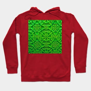 A Pattern In Green Hoodie